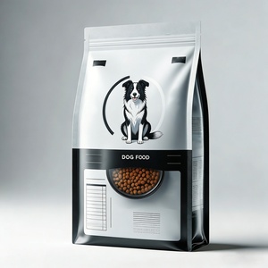 Bolsa de Fondo Plano de Plástico PE de Grado Alimenticio Personalizada al por Mayor, con Cierre Hermético, para Envasado de Alimentos para Perros, Gatos y Mascotas - Product Image 2