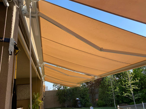 Auvent de terrasse motorisé rétractable à cassette complète, moderne et luxueux, avec éclairage LED, vente en gros - Product Image 3