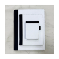 Portefeuille vierge à sublimation A7 avec carnet rechargeable, bloc-notes mémo avec impression de logo personnalisé, cadeau premium pour les clients