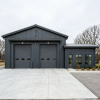 Atelier de réparation automobile préfabriqué en panneaux sandwich, conteneur détachable robuste pour service automobile extérieur et stockage d'outils