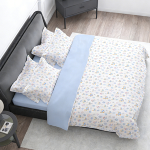 Juego de Ropa de Cama con <span class=keywords><strong>Funda</strong></span> de Edredón con Estampado Personalizado, Moderno, 100% Algodón, Juego de Fundas de Edredón para Niños, Sábanas Nuevas para Niños, Juego de Fundas de Cama Azules - Product Image 6