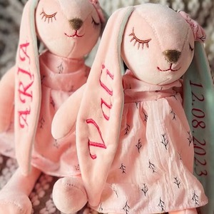 Peluche Lapin Brodé en Velours Etsy avec Rembourrage en Coton Doux, 31cm-50cm, Cadeau pour Enfants de 8 à 13 Ans - Product Image 3