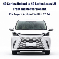 Kit de conversion de la partie avant de style Lexus LM pour Toyota Alphard Vellfire 40 Series 2024, en plastique, mise à niveau non destructive
