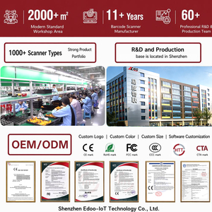 Lecteur de codes-barres <span class=keywords><strong>2D</strong></span> sans fil EDOOO EM&OMD, 300 lectures/s, CMOS, 2000 mAh, transmission 150 m pour entrepôt et inventaire de détail - Product Image 6