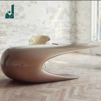 Bureau de direction en bois peint en plastique, design simple et moderne, style italien minimaliste, luxe léger, créatif, 3 tiroirs