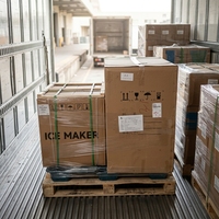 Machine à glaçons cubiques commerciale 550 lb/24 h, glace prête en 5 à 15 minutes, bac de stockage de 360 lb, acier inoxydable, électrique