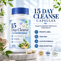 Capsules Détox Intestinale et du Côlon 15 Jours – 120 Capsules pour Adultes – Soutien à la Santé Digestive et à l'Équilibre Bien-être