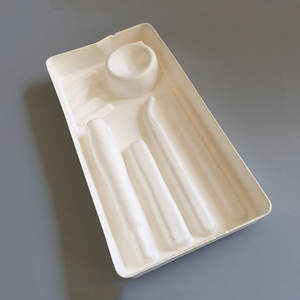 Venda quente Biodegradável Wet Press Branco Set Polpa Bandeja Ambientalmente Amigável Polpa Moldada Insert - Product Image 5
