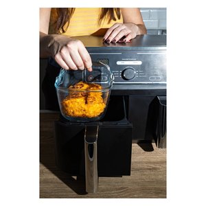 Plat à four en verre borosilicate (20x14x9cm) avec poignée amovible AIR FRYER Transparent 300U300 8045 - Product Image 4