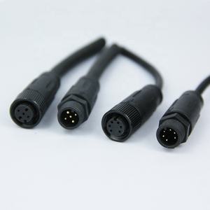 כבל מחבר LED דו-פיני עמיד למים IP67 זכר ונקבה, מחבר הארכת תאורת LED 3P, 3 4 5 פינים לשימוש חיצוני - Product Image 1