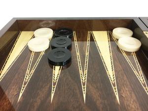 Poliéster nogal Backgammon Conjunto grande - Product Image 6