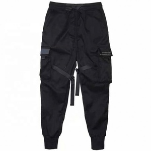 Hot Ribbons <strong>Harem</strong> Joggers Men Cargo Streetwear Hip Hop Casual Pockets Track Pants Male Harajuku Fashion <strong>Trousers</strong> - Product Image 3