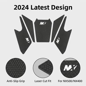 Protection latérale antidérapante pour réservoir de moto Honda NX500 NX400 <span class=keywords><strong>2023</strong></span> 2024, autocollant ABS pour réservoir de carburant - Product Image 3