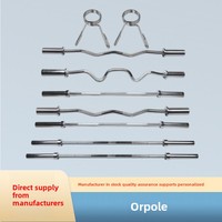 Barre d'haltères en acier écologique Wanxinda W019 pour entraînement de musculation, utilisation universelle, design droit et courbé, unisexe, garantie 1 an