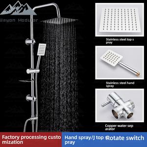 <span class=keywords><strong>Colonne</strong></span> <span class=keywords><strong>de</strong></span> <span class=keywords><strong>douche</strong></span> <span class=keywords><strong>de</strong></span> luxe Wayon avec pommeau <span class=keywords><strong>de</strong></span> <span class=keywords><strong>douche</strong></span> pluie, douchette à main et robinet en <span class=keywords><strong>cuivre</strong></span> - Product Image 2