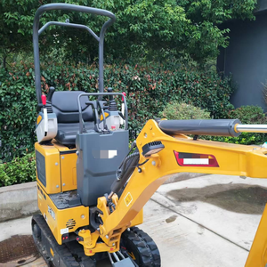 Mini-excavatrice hydraulique TOP BRAND XE10U jaune Shanghai 1200 kg avec chenilles rétractables et flèche orientable, haute performance - Product Image 5