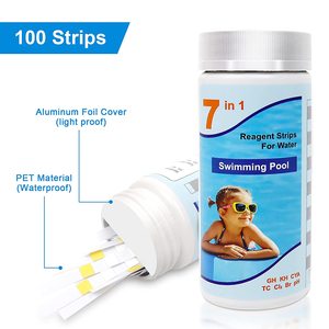 Bandes de tests de chlore <span class=keywords><strong>pour</strong></span> <span class=keywords><strong>piscine</strong></span> spa, 5 pièces 7 en 1, dureté de l'eau salée, piscines - Product Image 3
