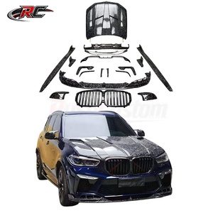 Kit carrosserie en fibre de carbone style LD pour <span class=keywords><strong>BMW</strong></span> X5 : Capot, calandre, lèvre avant, jupes latérales – Amélioration extérieure aérodynamique de qualité supérieure - Product Image 2
