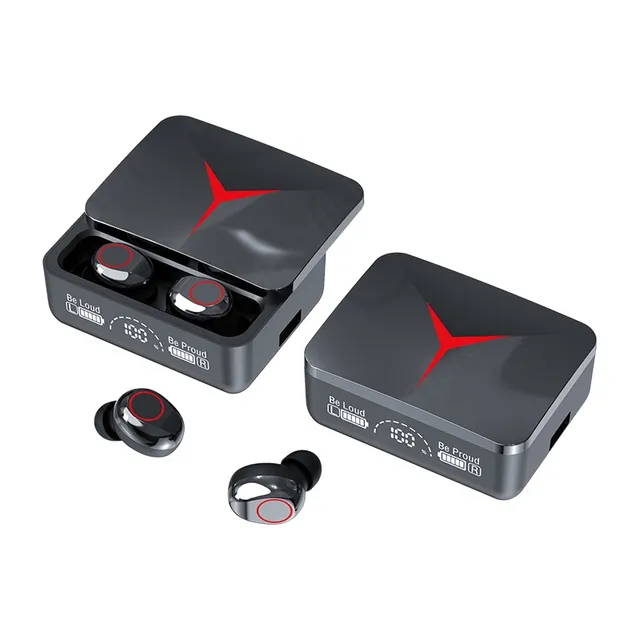 M90 TWS v5.3 Slide thiết kế HIFI chất lượng âm thanh Type-C không dây Earbuds Tai nghe chơi game tai nghe