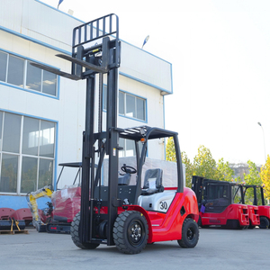 Forklift Diesel 3 Ton Efisiensi Tinggi CE EPA, Forklift Diesel Penggerak 4 Roda untuk Penghijauan Perkotaan Segala Medan, Forklift Diesel Pengangkat Hidrolik - Product Image 2