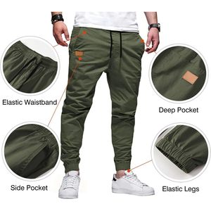 2025 Men's Sporty Casual Joggers Pants and <b>Cargo</b> <b>Shorts</b> Woven Polyester with <b>Elastic</b> <b>Waist</b> Drawstring Closure for Training - Product Image 4