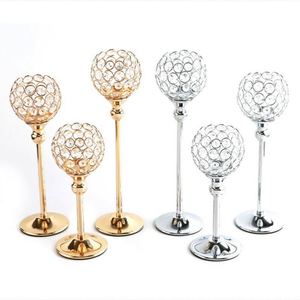 Candelabros de Metal Crysta 2024, Venta al por Mayor, Portavelas Plateados y Dorados, Decoración para el Hogar y Bodas, con Empaque - Product Image 4
