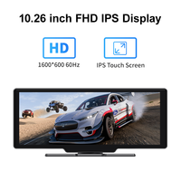 Maustor Écran tactile IPS 10 pouces sans fil CarPlay Android Auto, prend en charge l'image inversée, lecteur DVD de voiture portable, écran de voiture Android