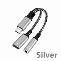 Adaptador de Audio Dajiang Tipo-C a 3.5MM, Carga Rápida PD, Divisor USB-C 2 en 1, Conector para Auriculares para Teléfono Móvil