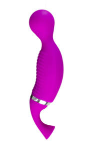 Waterdichte zachte siliconen vibrator voor vrouwen, paars, voor vaginale stimulatie en massage. - Product Image 2