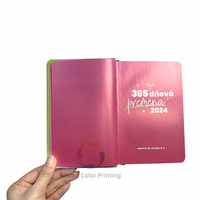 Diario Cuaderno 2024 2025 Cubierta en relieve Diario Cuaderno y pegatinas Diario Cuaderno con planificador elástico