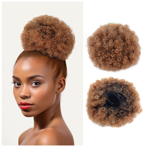 Vente chaude Bouffée <span class=keywords><strong>Chignon</strong></span> Synthétique <span class=keywords><strong>Court</strong></span> <span class=keywords><strong>Cheveux</strong></span> Bouclés <span class=keywords><strong>Chignon</strong></span> Cordon Deux Clip Extensions de <span class=keywords><strong>Cheveux</strong></span> <span class=keywords><strong>pour</strong></span> les Femmes Élastique Attachement - Product Image 5