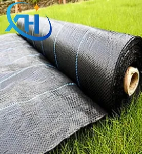 Black PP Woven Silt Fence Grass Barrier Fabric 3ft X 50ft Anti Grass Agricultural Weed Control Mat Garden Ground Cover Weed Mat