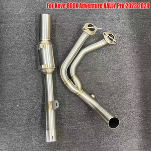 Pot d'échappement Slip-On pour moto Kove 800X Adventure RALLY Pro 2023 2024, tube de liaison avant compatible avec silencieux d'origine - Product Image 2
