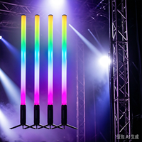 Tube LED sans fil Pixel 360 à piles, lumière DJ pleine couleur, DMX sans fil IR pour scène et événements