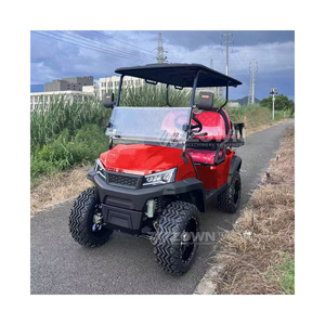 Voiturette de golf électrique 4 places à prix d'usine, certifiée CE, châssis en acier Q235B, 30-50 km/h - Product Image 1