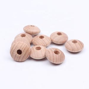 Cuentas <span class=keywords><strong>de</strong></span> madera redondas <span class=keywords><strong>de</strong></span> 15x8mm, accesorios <span class=keywords><strong>de</strong></span> joyería respetuosos con el medio ambiente - Product Image 4