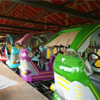 Manèges de parc d'attractions : Space Walk, Sky Bike, jeux électriques amusants