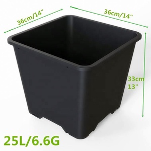 Vente en gros Grand <span class=keywords><strong>arbre</strong></span> de jardin rond en plastique 15 gallons Pot de pépinière aux bleuets Pot de plantation en plastique Pot de pépinière en plastique - Product Image 2