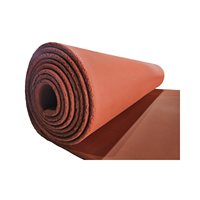 Tapis isolant thermique en caoutchouc éponge de silicone à cellules ouvertes, finition tissu, résistant à la chaleur, pour presse à chaud