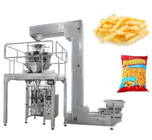 Máquina de embalagem automática multifuncional, enchimento de batatas fritas, batatas fritas, lanche, alimentos, máquina de embalagem