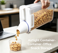 Conteneur de stockage hermétique pour riz sans BPA, boîte de conservation transparente pour aliments secs pour le garde-manger de la cuisine, populaire auprès des familles américaines