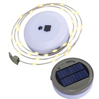 Zentopia – éclairage de camping rétro pour l'extérieur, guirlande lumineuse LED à énergie solaire, étanche, décoration de tente, batterie ultra-longue durée
