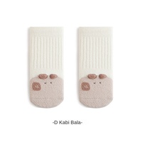 Calcetines de bebé recién nacido Otoño Invierno terciopelo grueso tridimensional dibujos animados sin hueso suelto transpirable tripulación lindos calcetines para niños