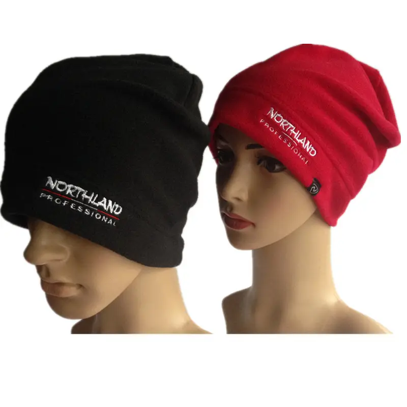 Fabbrica direttamente cappello in pile polare cappello ad alta elasticità in poliestere 100% lavorato a maglia cappello a buon mercato a coste
