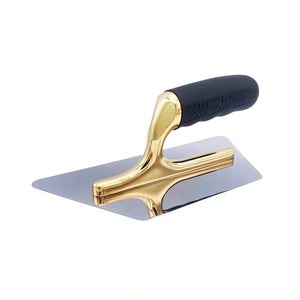 New Gold-Plated Stainless Steel Art Spatula Wholesale Rounded-<b>Edge</b> Thickened Coating Tool Diatomaceous Earth Mj-36 Stainless - Product Image 1
