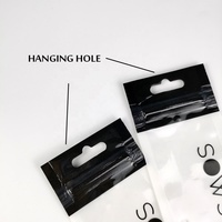 Emballage plastique personnalisé, sachet à fermeture éclair transparent sur 3 côtés, pochette transparente avec fenêtre pour câble USB