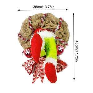 Jambes d'elfe vertes et duveteuses pour sapin <span class=keywords><strong>de</strong></span> Noël, style Grinch fantaisiste, ornement en forme <span class=keywords><strong>de</strong></span> jambes rembourrées, accessoires amusants pour fêtes <span class=keywords><strong>de</strong></span> fin d'année - Product Image 4