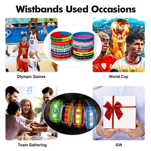 מותאם אישית זוהר wristband luminescence סיליקון כהה היד זוהר על רצועת היד סיליקון כהה הוביל הארה צמיד סיליקון - Product Image 6