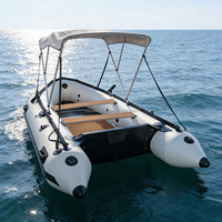 Bateau pneumatique en PVC/Hypalon de 3,6 m, 3,8 m, 4,3 m, 0,9 mm, 1,2 mm avec plancher en aluminium pour 5 à 8 personnes, pêche, sauvetage