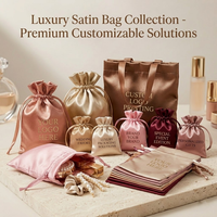 Pochette Cadeau Personnalisée Réutilisable en Soie Satinée avec Cordon de Serrage, Luxe, pour Cheveux, Bijoux, Cosmétiques, Maquillage, Téléphone Portable, Chaussures, Emballage de Bonbons, Marque YW